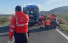 Sanitarios y agentes de Policía foral, en el lugar del suceso