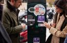 Nueva pegatina en los parquímetros de Pamplona