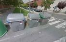 Contenedores en la calle Amigos del País de Tudela