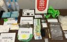 Drogas y material intervenido en la operación de Tafalla