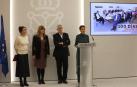 De izda. a dcha., Begoña Alfaro, Ana Ollo, Félix Taberna y María Chivite.