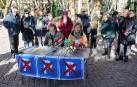Ignacio Bidegain y Mertxe Zufía, durante la rueda de prensa de este jueves en la plaza de la Cruz