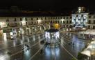 Imagen de la iluminación que lució en la plaza de los Fueros de Tudela durante la pasada Navidad