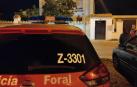 Policía Foral en el lugar de los hechos