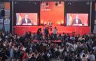 Imagen general del Velódromo Miguel Induráin de Tafalla durante el discurso de Javier Esparza el Día de UPN./