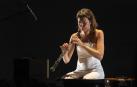 La oboísta Pilar Fontalba, durante un concierto