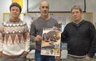 Ohiana Beraza, Carlos Rubio y Luis Urra,  en la casa de juventud de Estella