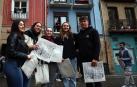 Fotos de las colas para recoger un farolillo en Pamplona