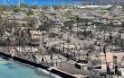 Decenas de casas y edificios quemados después de los trágicos incendios forestales en Lahiana, en la isla de Maui