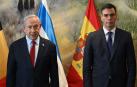 El presidente del Gobierno, Pedro Sánchez, junto al primer ministro israelí, Benjamin Netanyahu, durante su encuentro en Jerusalén