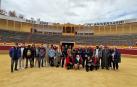 Los participantes en el programa de Empleo Social Protegido de Tudela, juntos en la plaza de toros de la ciudad