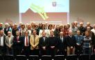 Médicos jubilados durante el homenaje en el Colegio de Médicos