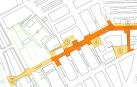 Plano de las calles María Auxiliadora y Subiza, del barrio de la Txantrea, que se renovarán