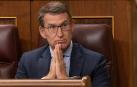 Alberto Nuñez Feijoó, este martes en el Congreso de los Diputados