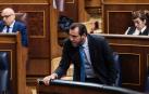 Óscar Puente, este miércoles en el Congreso de los Diputados