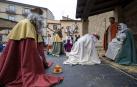 Adoración al Niño Jesús en el Auto del Misterio de Reyes de Sangüesa del pasado mes de enero