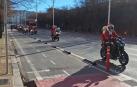 La marcha, a su paso por la avenida del Ejército de Pamplona