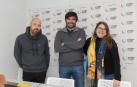 De izquierda a derecha: Marius Gutiérrez, Eneko Larrarte, y Olga Risueño