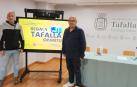El técnico de Comercio y Turismo, Ion Kepa Soltxaga (izda.), y el concejal Carlos Montoya este lunes en la presentación