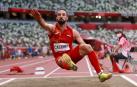 Tokyo 2020 Olympics - Athletics - Men's Long Jump - Final - Olympic Stadium, Tokyo, Japan - August 2, 2021. Eusebio Caceres of Spain in action REUTERS/Kai Pfaffenbach