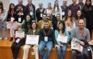 Representantes de los colegios navarros recogen los premios del XVI encuentro de Aprendizaje Servicio