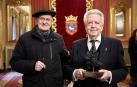 Fotos de la entrega del Premio Txondorra a Aurelio Sagaseta.