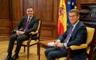 Sánchez y Feijóo, en el encuentro que ha mantenido este 22 de diciembre