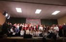 PRESENTACIÓN DEL CD En la imagen superior, participantes en el CD ‘Nuestra Gente 2.0’  que presentaron este trabajo musical en el Casino Recreativo de la localidad ribera de Arguedas