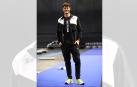 Tiaan Whelpton, de 23 años, ayer en el Navarra Arena./