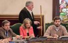 Imágenes de la moción de censura y nombramiento de Joseba Asiron como alcalde de Pamplona./