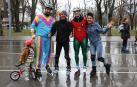 Fotos de la 'San Silvestre en patines' de Pamplona./