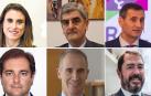 Isabel Moreno (Caixabank), Félix Sola (Caja Rural), Francisco Javier Cortajarena (Laboral Kutxa), Pablo Cámara (Sonagar), Zenón Vázquez (Elkargi Navarra) y Miguel Arlaban (Haltia Capital)