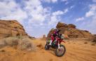 Schareina, durante el prólogo del Dakar 2024