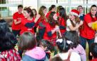 Un momento de la cena de Navidad de la Fundación CORE que se celebró en la Agrupación Deportiva San Juan.