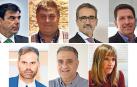 Ignacio Ugalde, Javier Marzo, Juan Carlos Equiza, Iñaki Ecay, Danny Imízcoz, Antonio Rodríguez y Elena Alemán