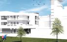 Recreación de la ampliación con las unidades convivenciales ya finalizadas según el proyecto