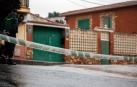 Fachada de la casa donde fueron hallados muertos los tres hermanos ancianos en Morata de Tajuña, Madrid
