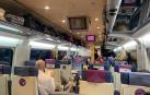 Imagen del interior del tren afectado que une Madrid con Pamplona