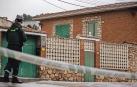 La casa donde hallaron a os tres hermanos ancianos asesinados y quemados en Morata de Tajuña, Madrid