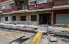 En la imagen se aprecian los efectos del incendio en la vivienda de Gandia