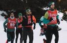 Pello Osoro, vencedor de la prueba, tirando de un grupo por delante de Ander Gerrikaetxebarria
