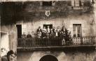 Instantánea de enero de 1934, con la antigua sede del Ayuntamiento que albergó la primera biblioteca.