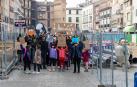 Vídeo de la manifestación en Tudela contra la retirada de los árboles de la calle Muro
