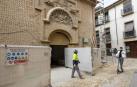 AImagen de la entrada a San Nicolás, con el tímpano sobre la puerta
