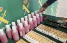 Medicamentos incautados por la Guardia Civil con los que los investigados elaboraban 'purple drank', una bebida de moda entre los jóvenes y con efectos similares a los de la heroína