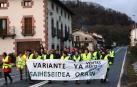 Manifestación por la variante de Ventas de Arraitz