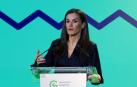 La reina Letizia, este jueves en el acto con motivo del Día Mundial del Cáncer