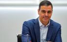 El presidente del Gobierno, Pedro Sánchez durante la reunión de la Comisión Ejecutiva Federal este lunes en Madrid