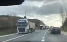Tráfico ralentizado en la PA-30 a la altura de Huarte dirección Arre