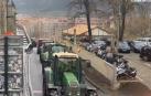 Los tractores llegan al Casco Viejo de la capital navarra a primera hora de la tarde de este jueves